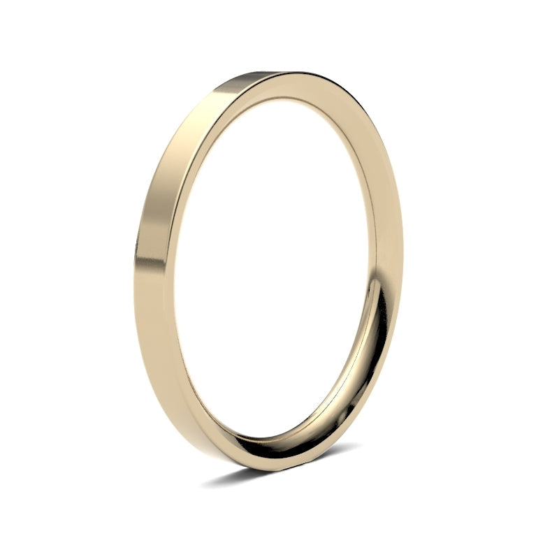 Ladies Flat Court Classic Wedding Ring