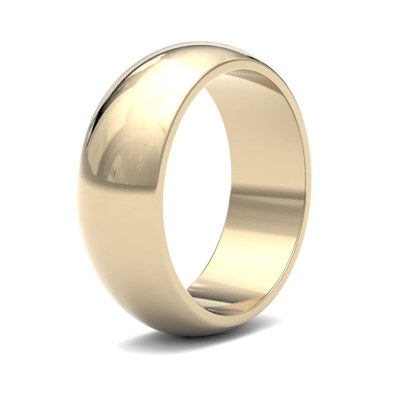 Gents D-Shape Classic Wedding Ring