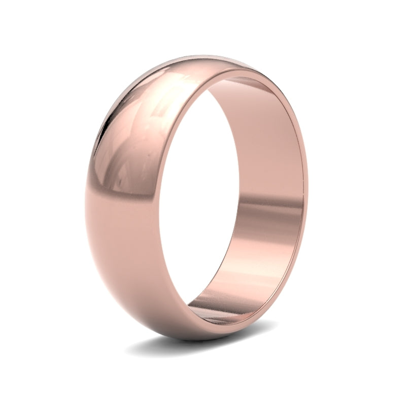 Gents D-Shape Classic Wedding Ring