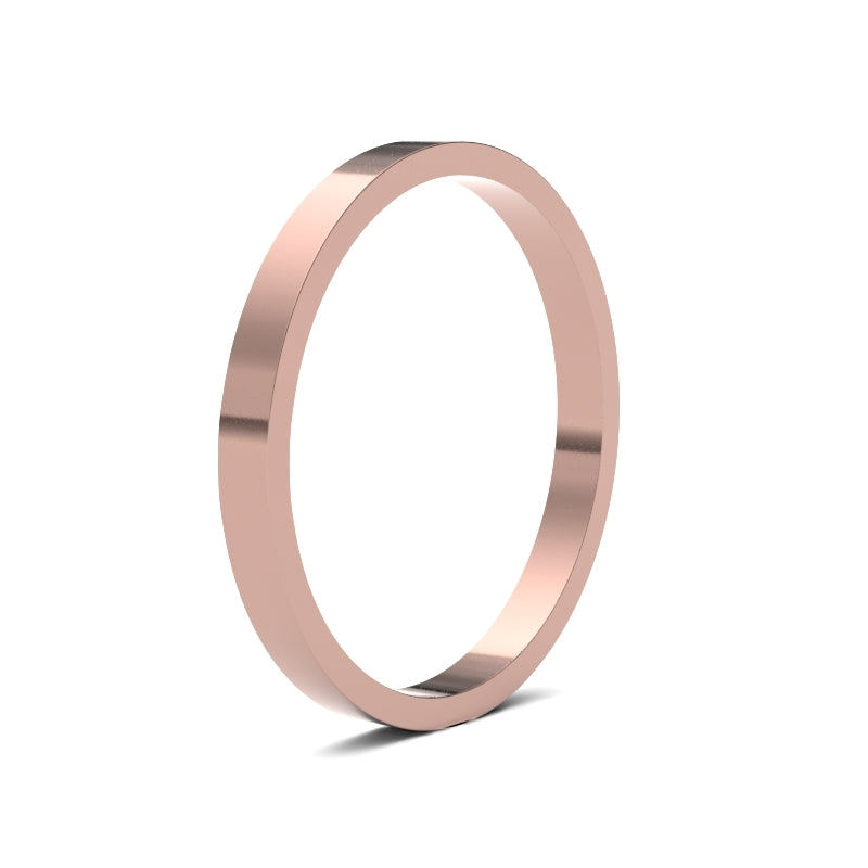 Ladies Flat Classic Wedding Ring
