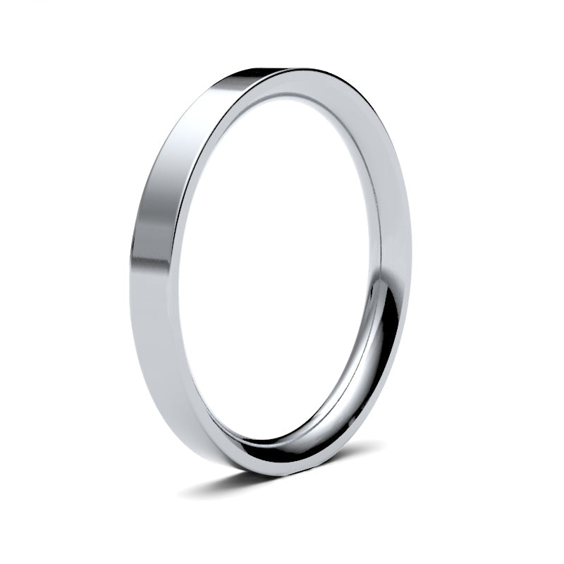 Ladies Flat Court Classic Wedding Ring