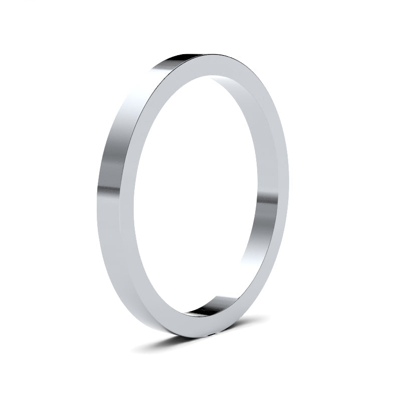 Ladies Flat Classic Wedding Ring