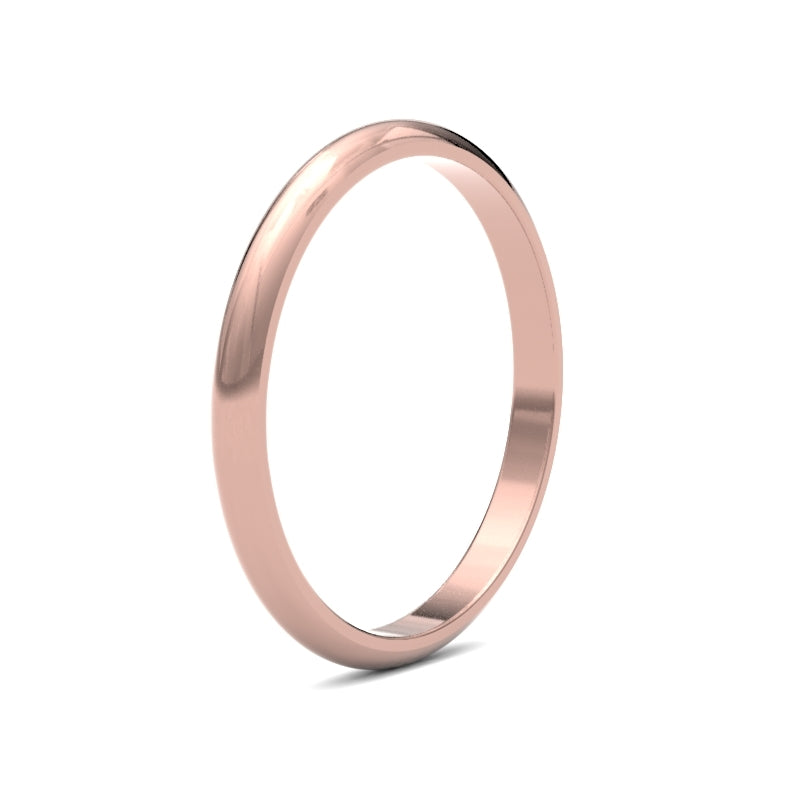 Ladies D-Shape Classic Wedding Ring