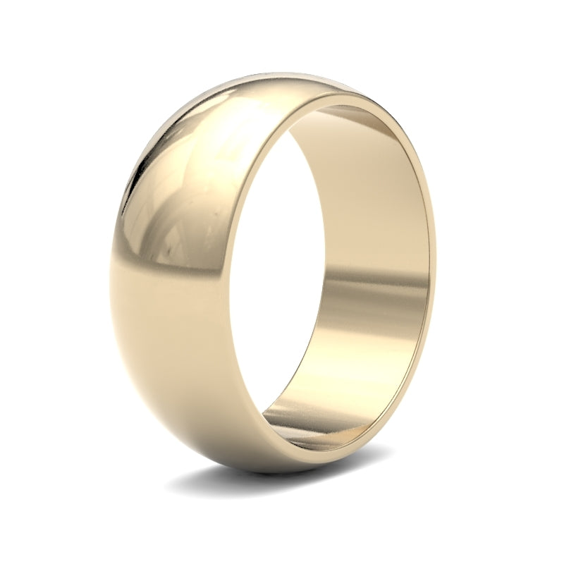 Gents D-Shape Classic Wedding Ring
