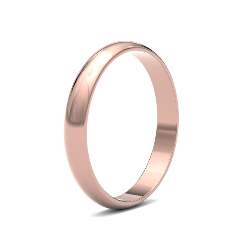 Ladies D-Shape Classic Wedding Ring