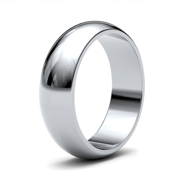 Gents D-Shape Classic Wedding Ring