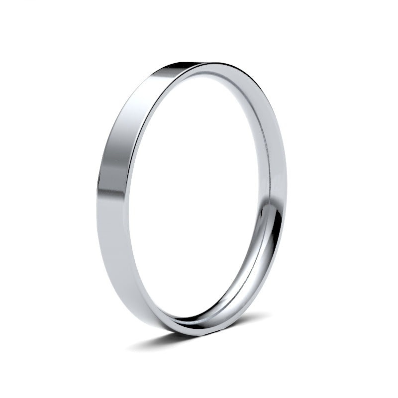Ladies Flat Court Classic Wedding Ring