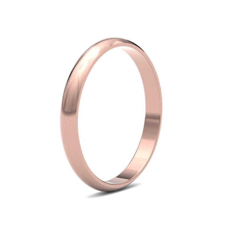 Ladies D-Shape Classic Wedding Ring
