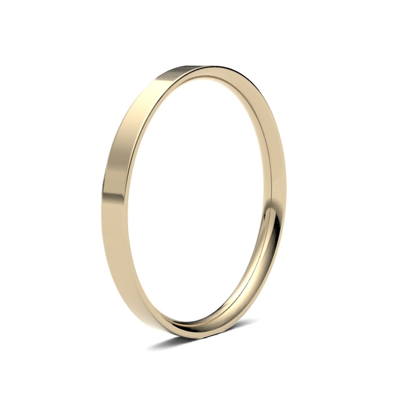 Ladies Flat Court Classic Wedding Ring