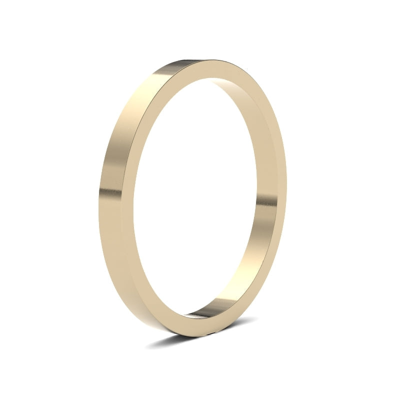 Ladies Flat Classic Wedding Ring