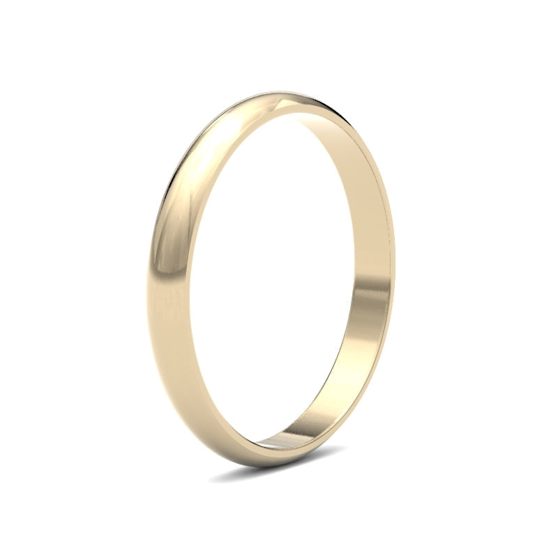 Ladies D-Shape Classic Wedding Ring