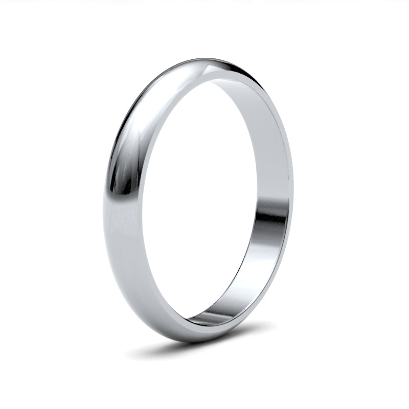 Ladies D-Shape Classic Wedding Ring