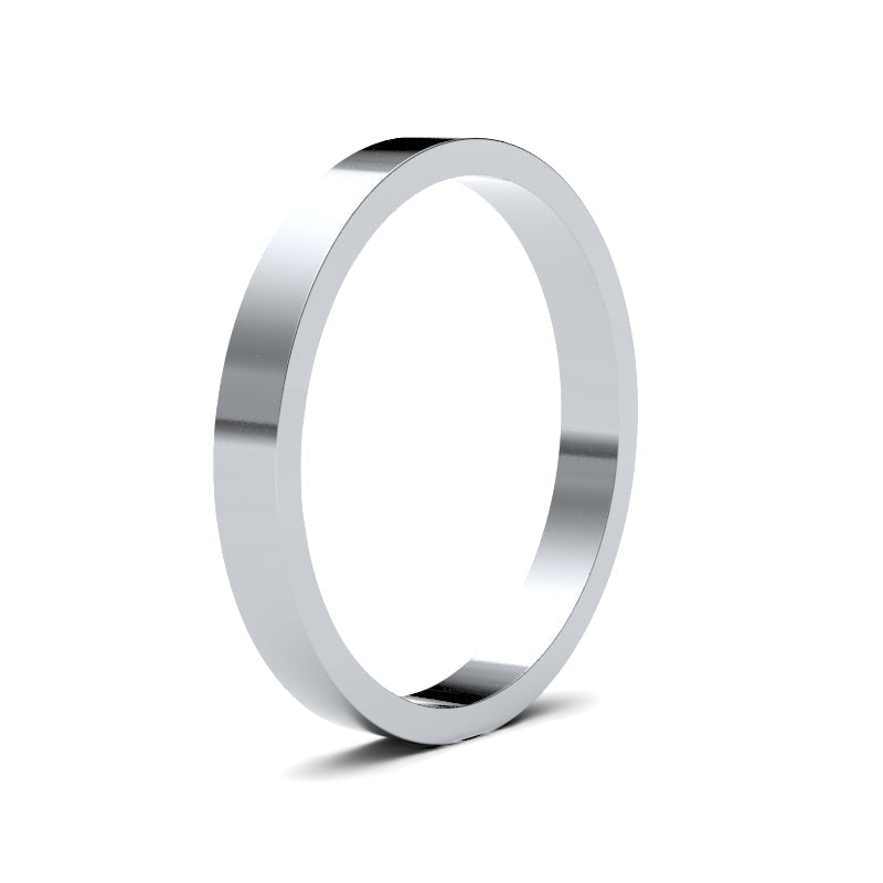 Ladies Flat Classic Wedding Ring
