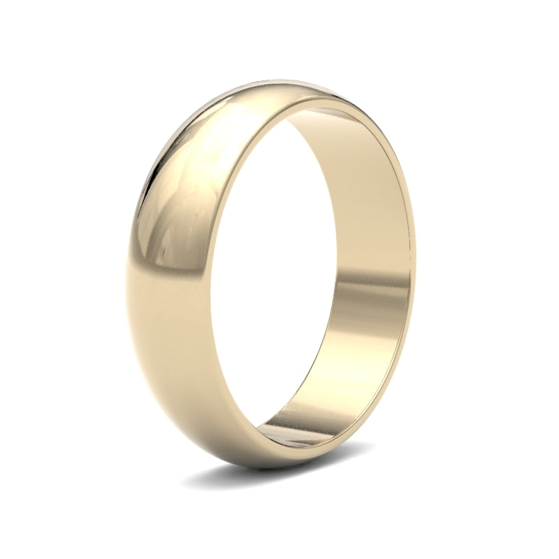 Gents D-Shape Classic Wedding Ring