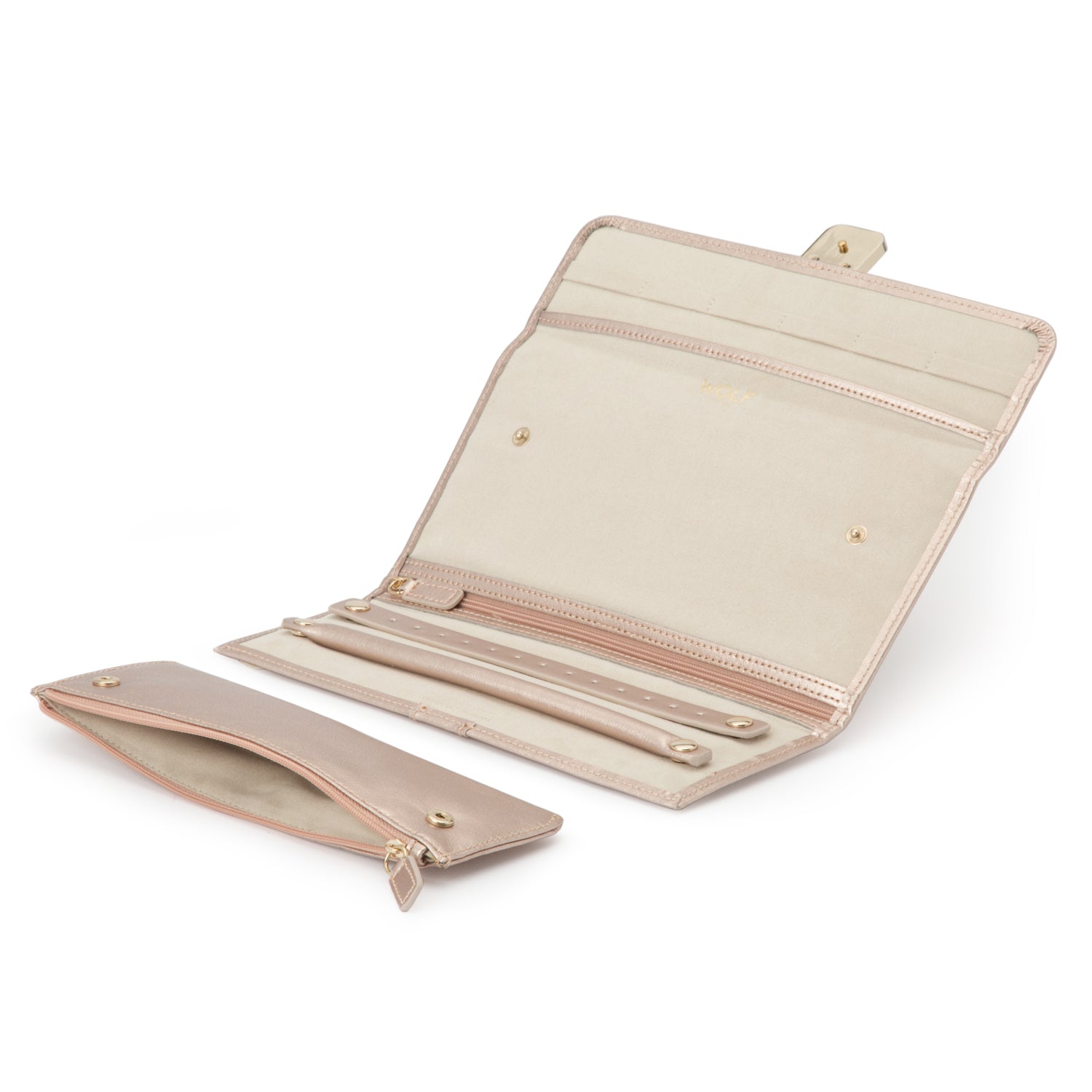 Rose Gold WOLF Palermo Jewellery Roll