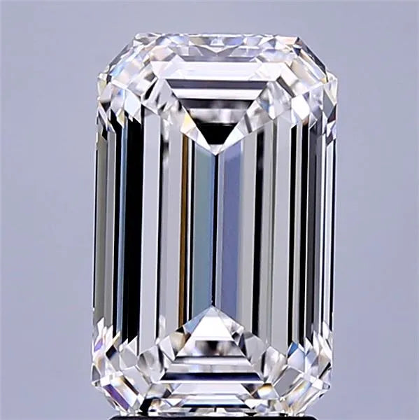 3.14ct Emerald Lab Grown Diamond (Colour D, Clarity VVS1, IGI Certified)