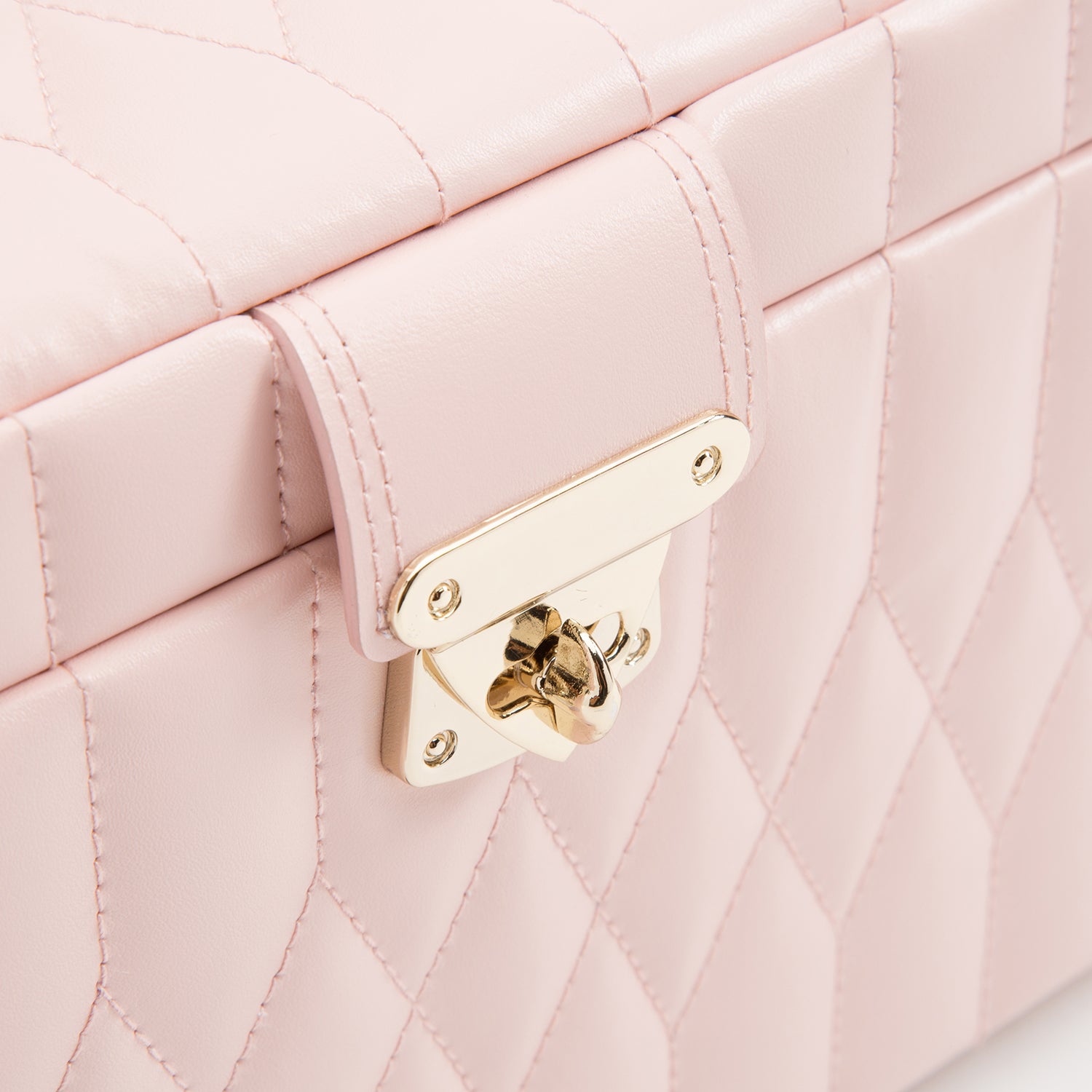 Rose Quartz WOLF Caroline Medium Jewellery Case