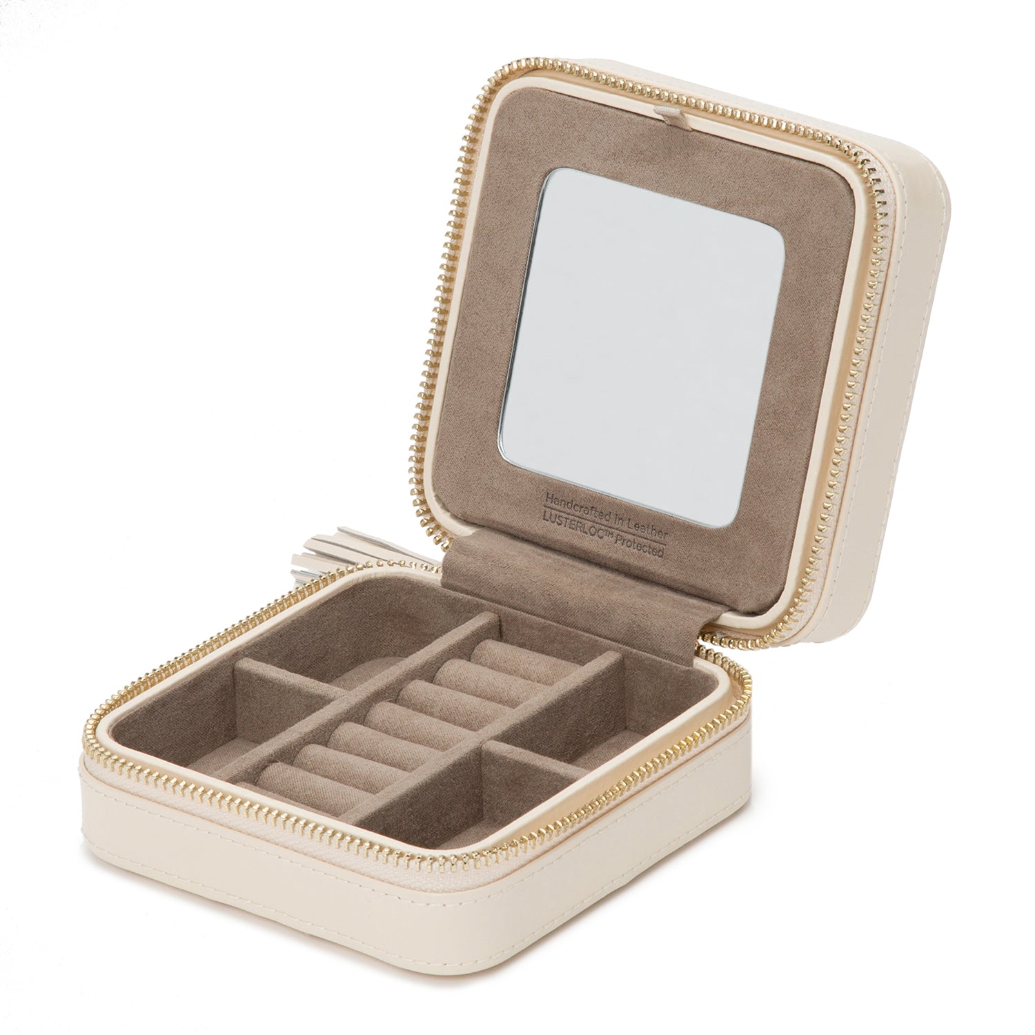 Ivory WOLF Caroline Zip Travel Case