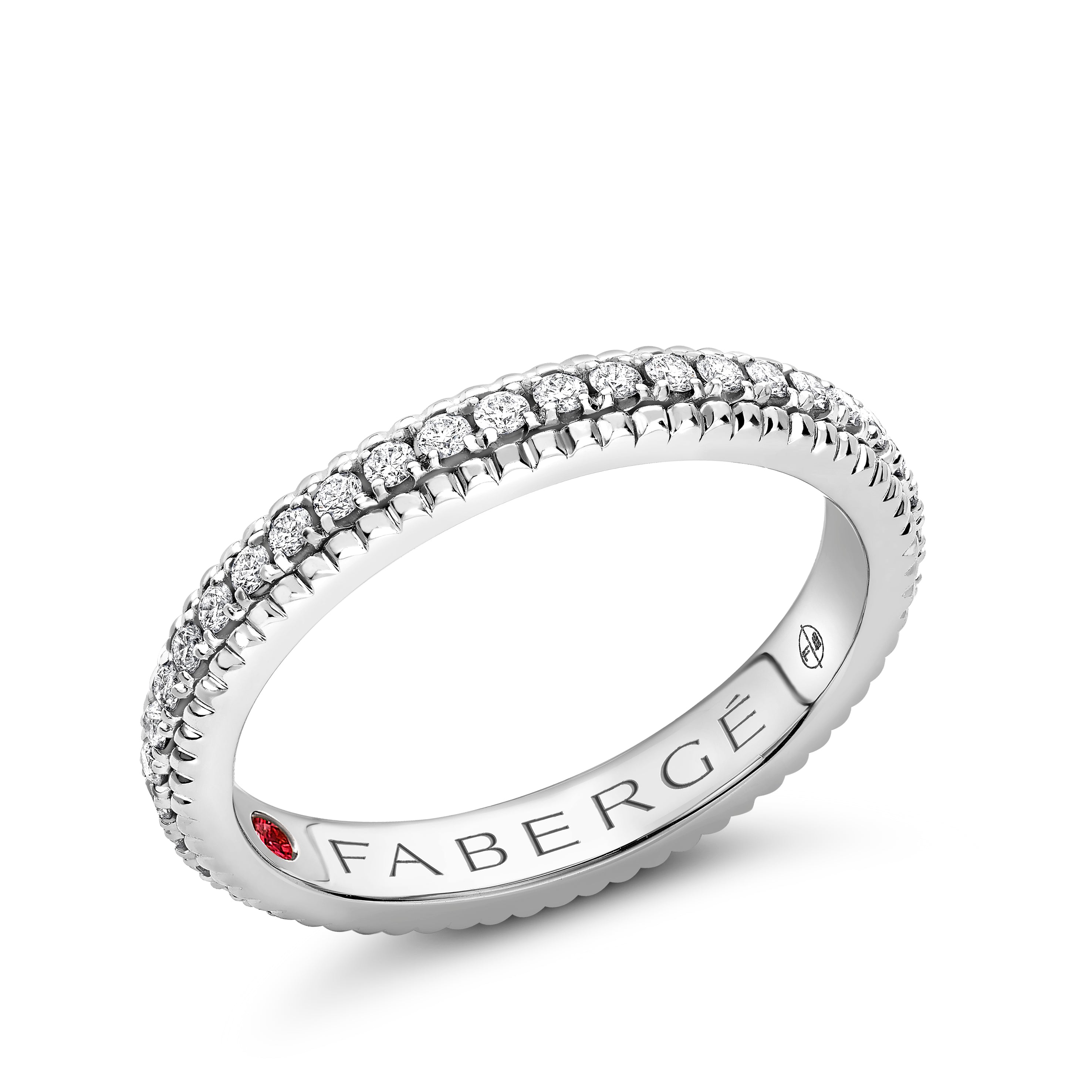 Fabergé Love by Fabergé White Gold Eternity Ring with Diamonds