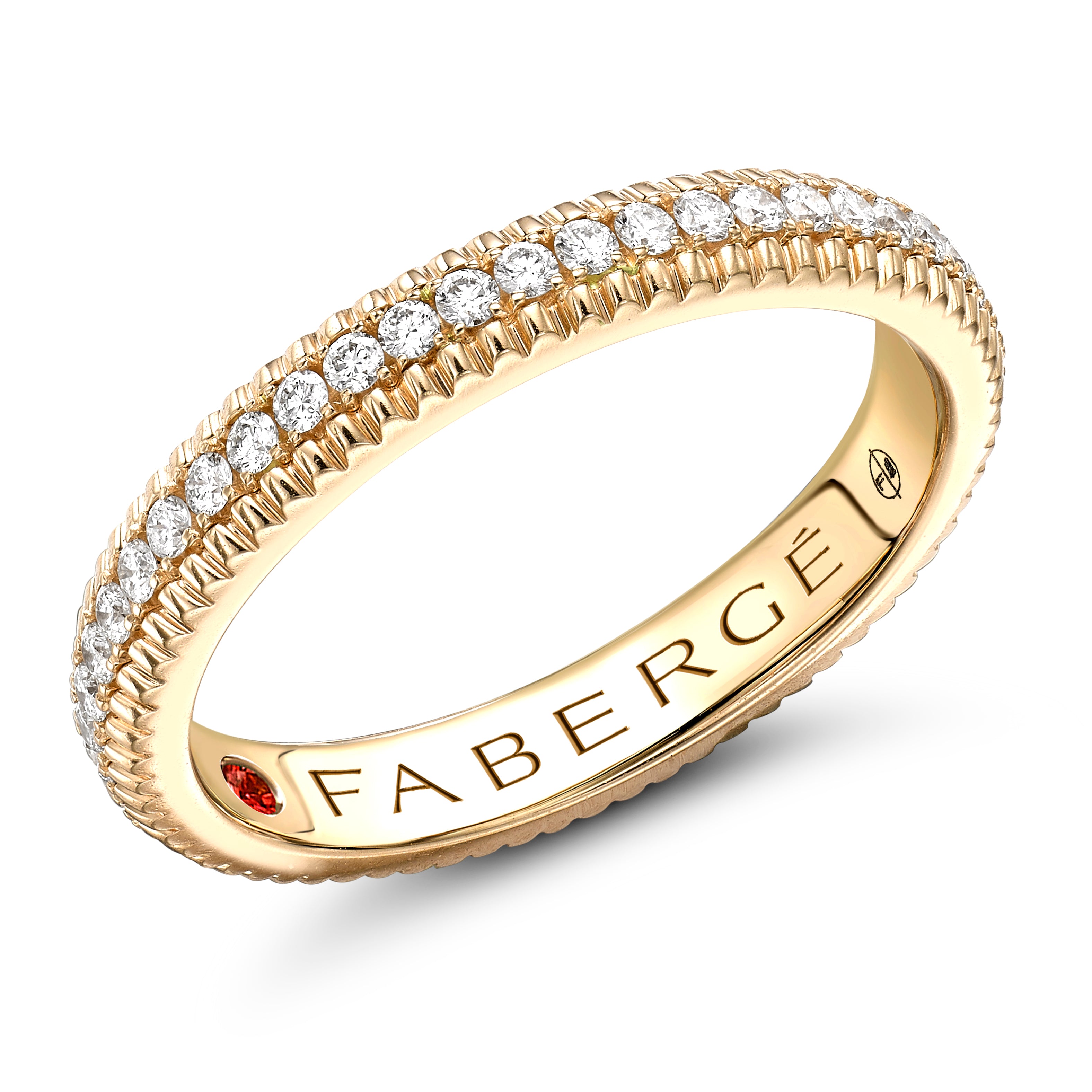 Fabergé Love by Fabergé Gold Eternity Ring with Diamonds