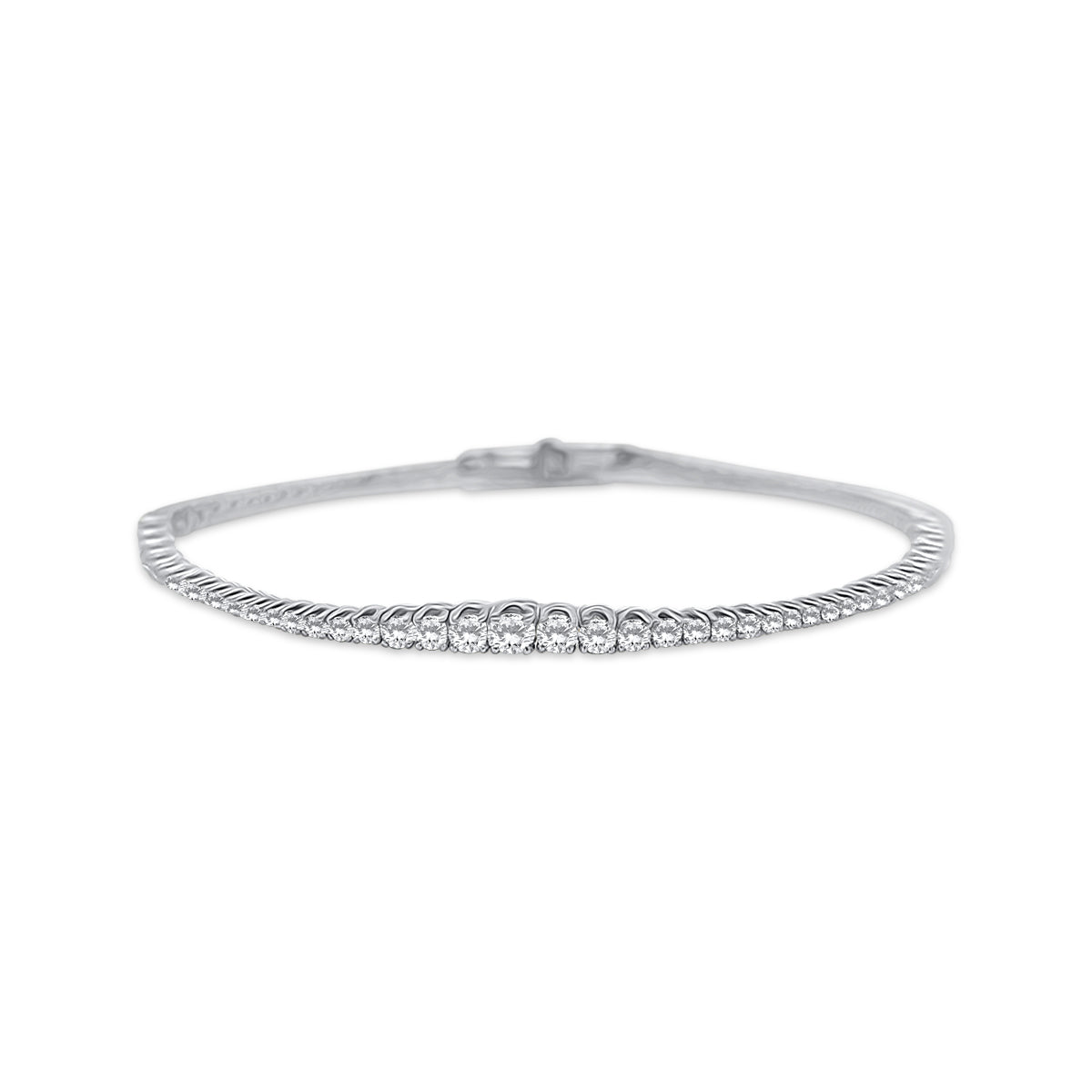 18K White Gold 2.76ct Diamond Bracelet