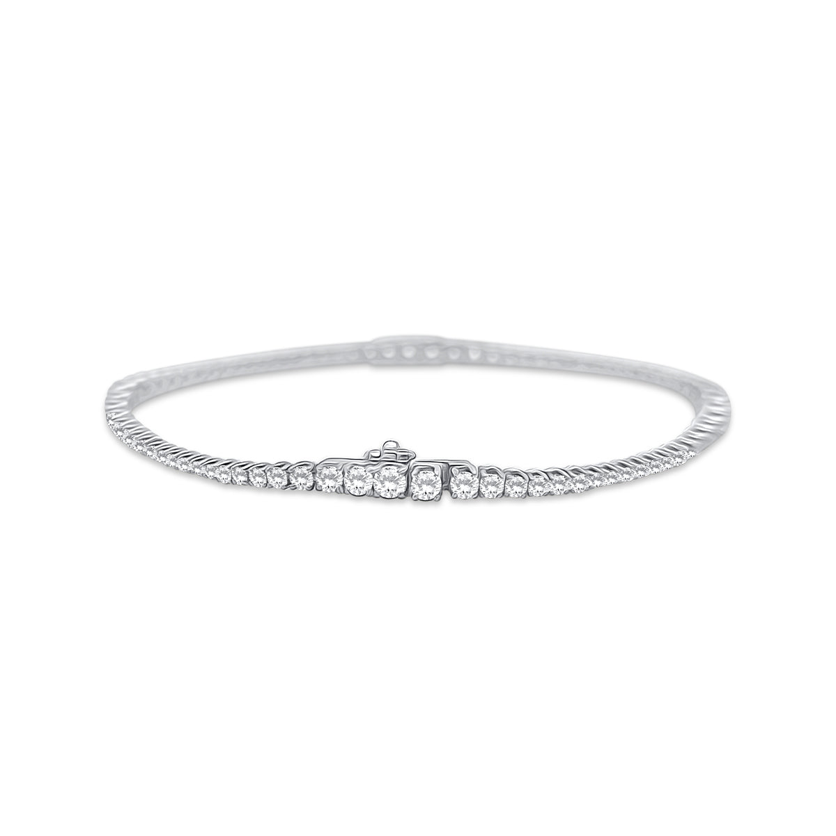 18K White Gold 2.76ct Diamond Bracelet