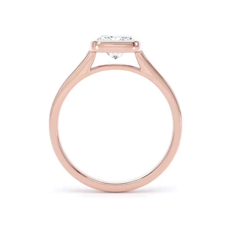Wynn Cushion Cut Engagement Ring in 18ct Rose Gold