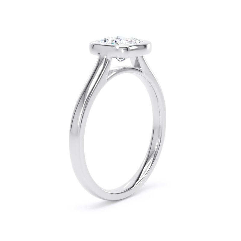 Wynn Cushion Cut Engagement Ring in Platinum 950