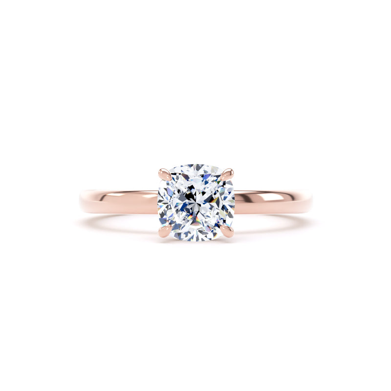 Vale Cushion Cut Engagement Ring in 18ct Rose Gold