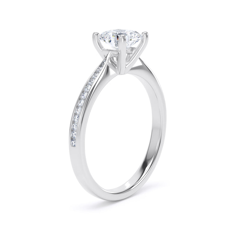 Tessa Cushion Cut Engagement Ring in Platinum 950