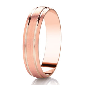 Gents Diamond Cut Wedding Ring