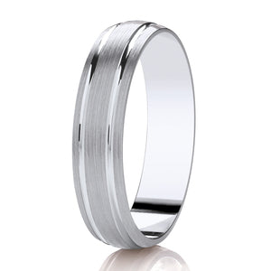 Gents Diamond Cut Wedding Ring