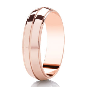 Ladies Diamond Cut Wedding Ring