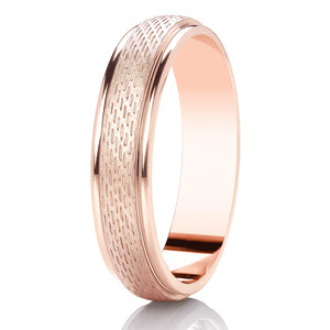 Gents Diamond Cut Wedding Ring