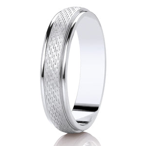 Ladies Diamond Cut Wedding Ring