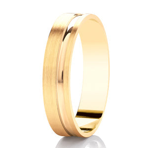 Gents Diamond Cut Wedding Ring