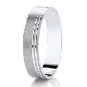 Ladies Diamond Cut Wedding Ring