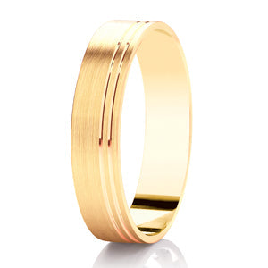 Ladies Diamond Cut Wedding Ring