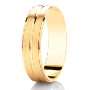 Gents Diamond Cut Wedding Ring