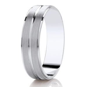 Gents Diamond Cut Wedding Ring