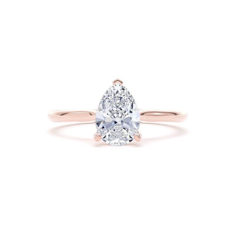 Mara Pear Cut Engagement Ring in 9ct Rose Gold