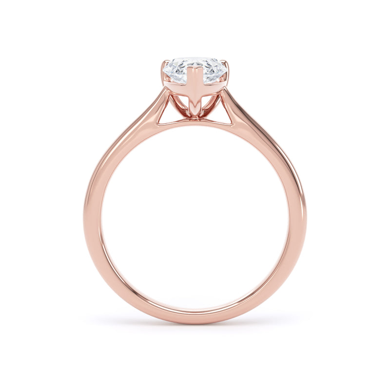 Mara Pear Cut Engagement Ring in 18ct Rose Gold