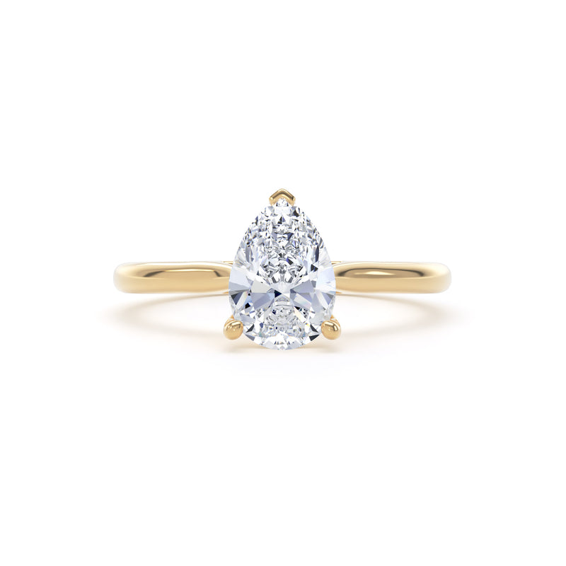 Mara Pear Cut Engagement Ring in 9ct Yellow Gold