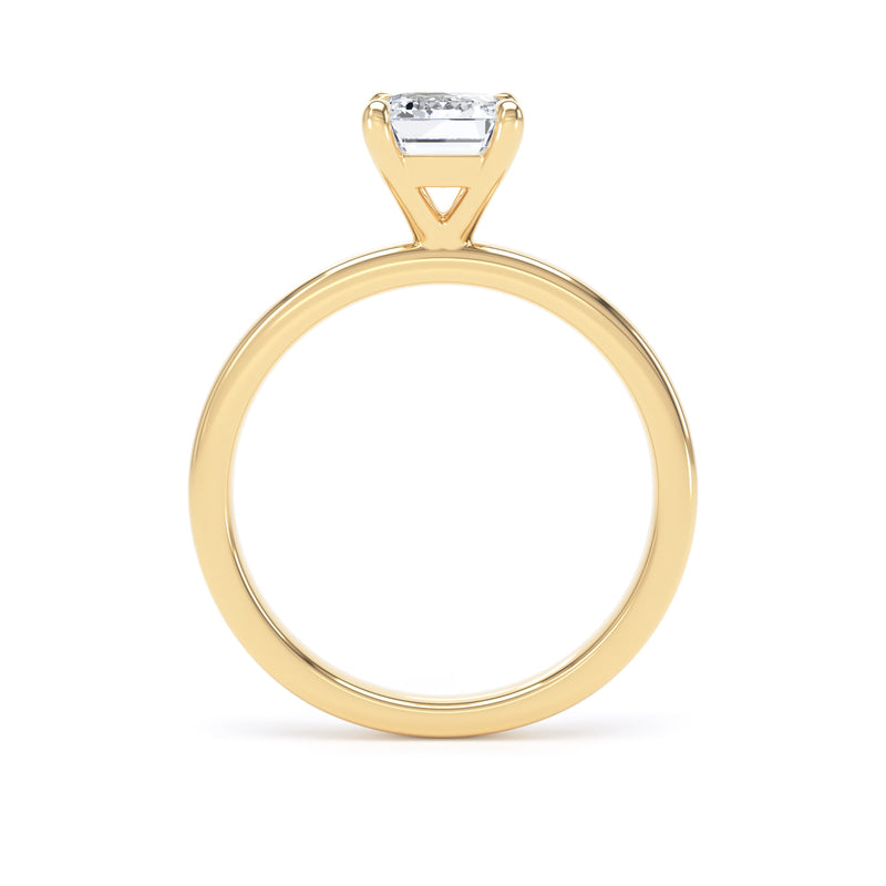 Ciri Emerald Cut Engagement Ring in 9ct Yellow Gold