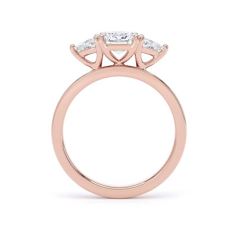 Vida Cushion Cut Engagement Ring in 9ct Rose Gold