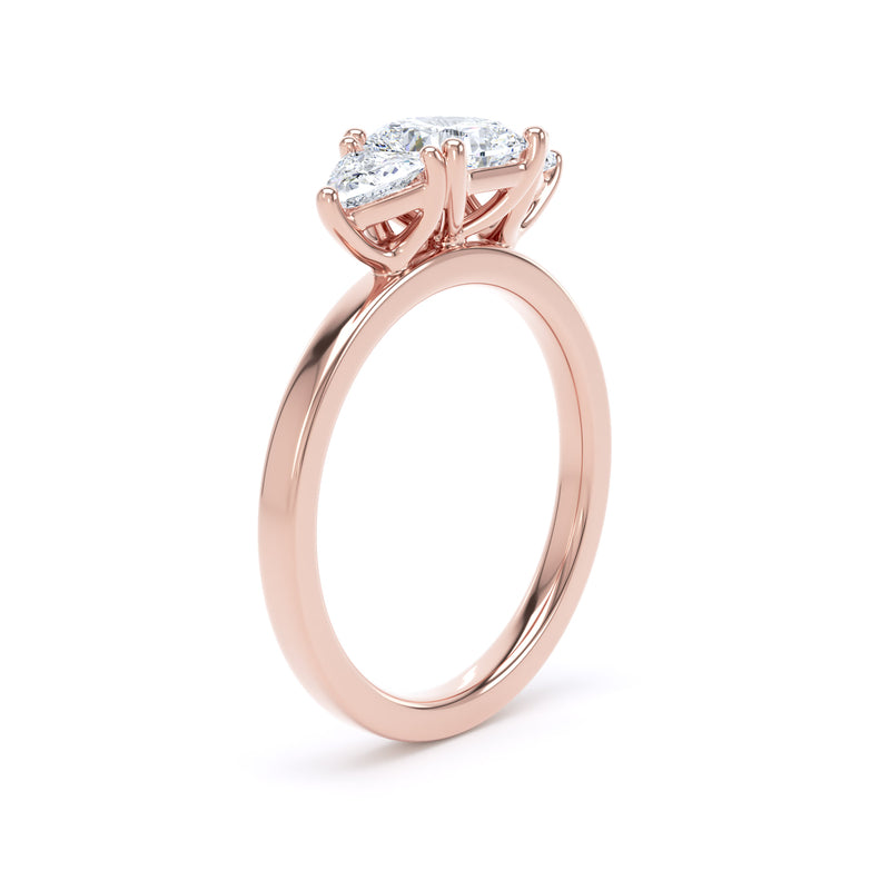 Vida Cushion Cut Engagement Ring in 9ct Rose Gold
