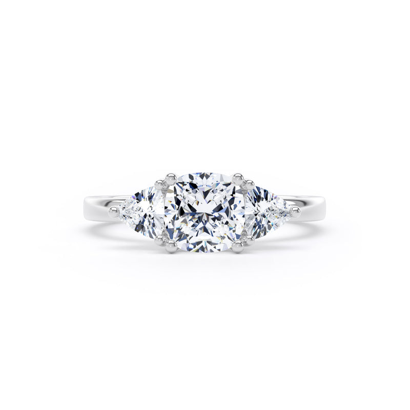 Vida Cushion Cut Engagement Ring in 9ct White Gold