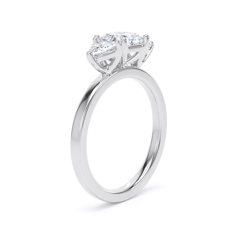 Vida Cushion Cut Engagement Ring in 9ct White Gold