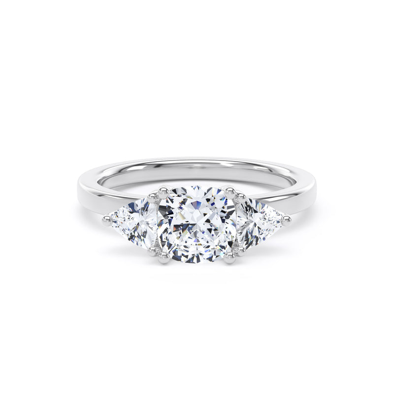 Vida Cushion Cut Engagement Ring in 9ct White Gold