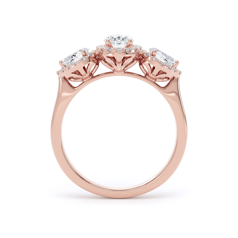 Oval Cut Engagement Ring in 18ct Rose Gold